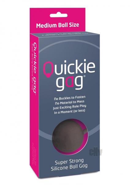 Quickie Ball Gag Medium Black-Creative Conceptions-Sexual Toys®