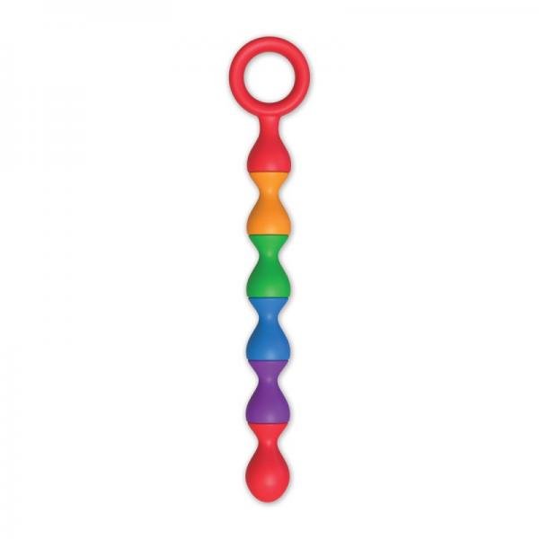 Rainbow Baller Beads Pleasure Anal Beads Ring Handle-Hott Products-Sexual Toys®
