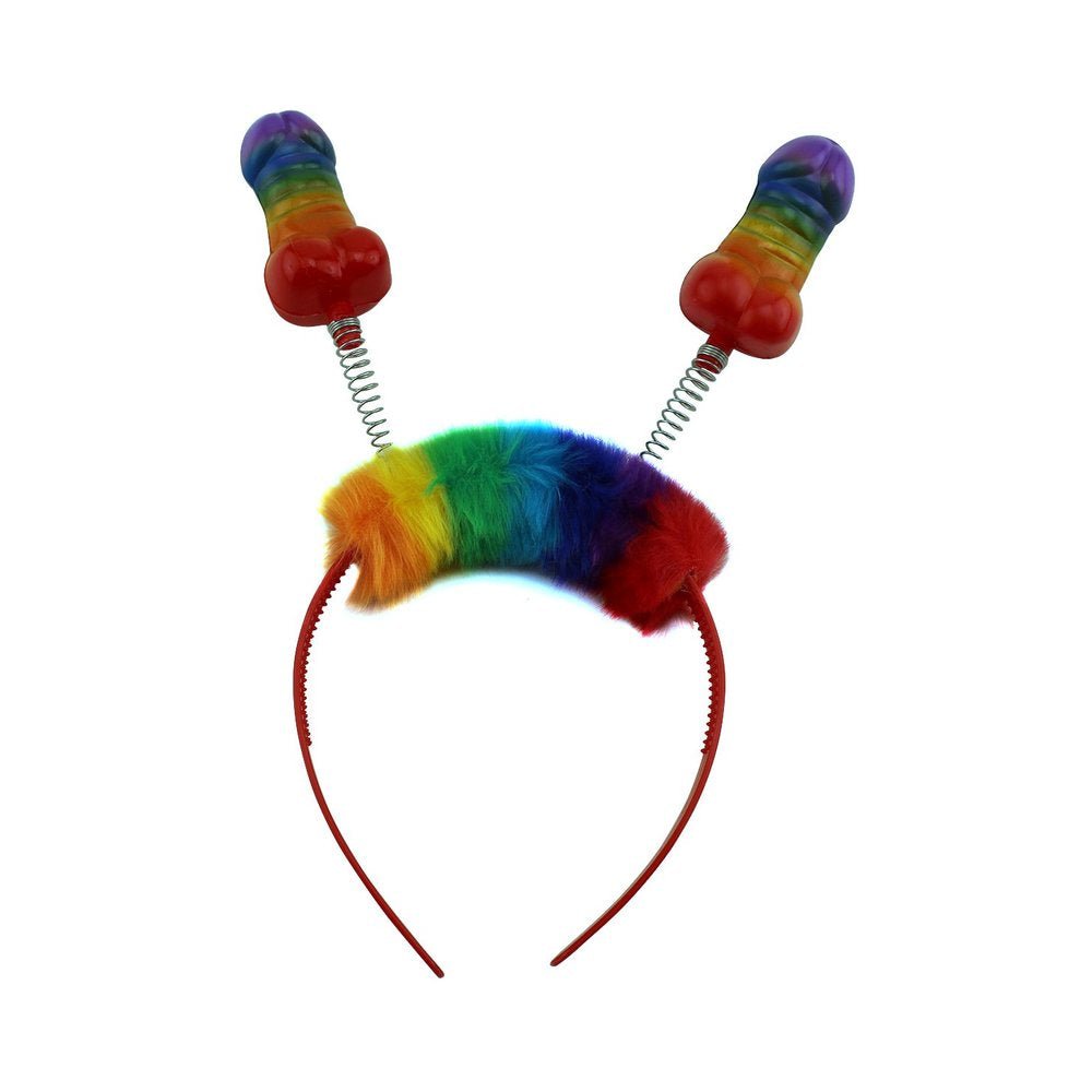 Rainbow Pecker Bopper Head Band O/S-Hott Products-Sexual Toys®