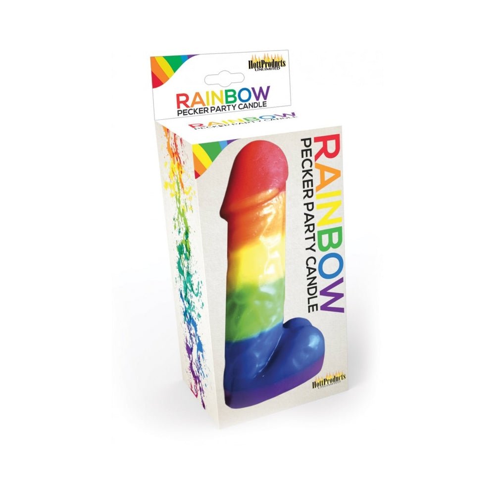 Rainbow Pecker Party Candle 7 inches-Hott Products-Sexual Toys®