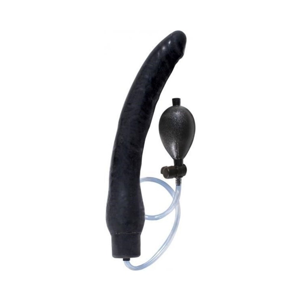 Ram Inflatable Latex Dong 12 Inch - Black-Nasstoys-Sexual Toys®