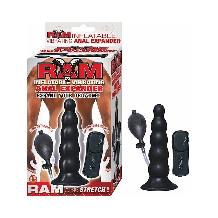 Ram Inflatable Vibrating Anal Expander Black-Nasstoys-Sexual Toys®