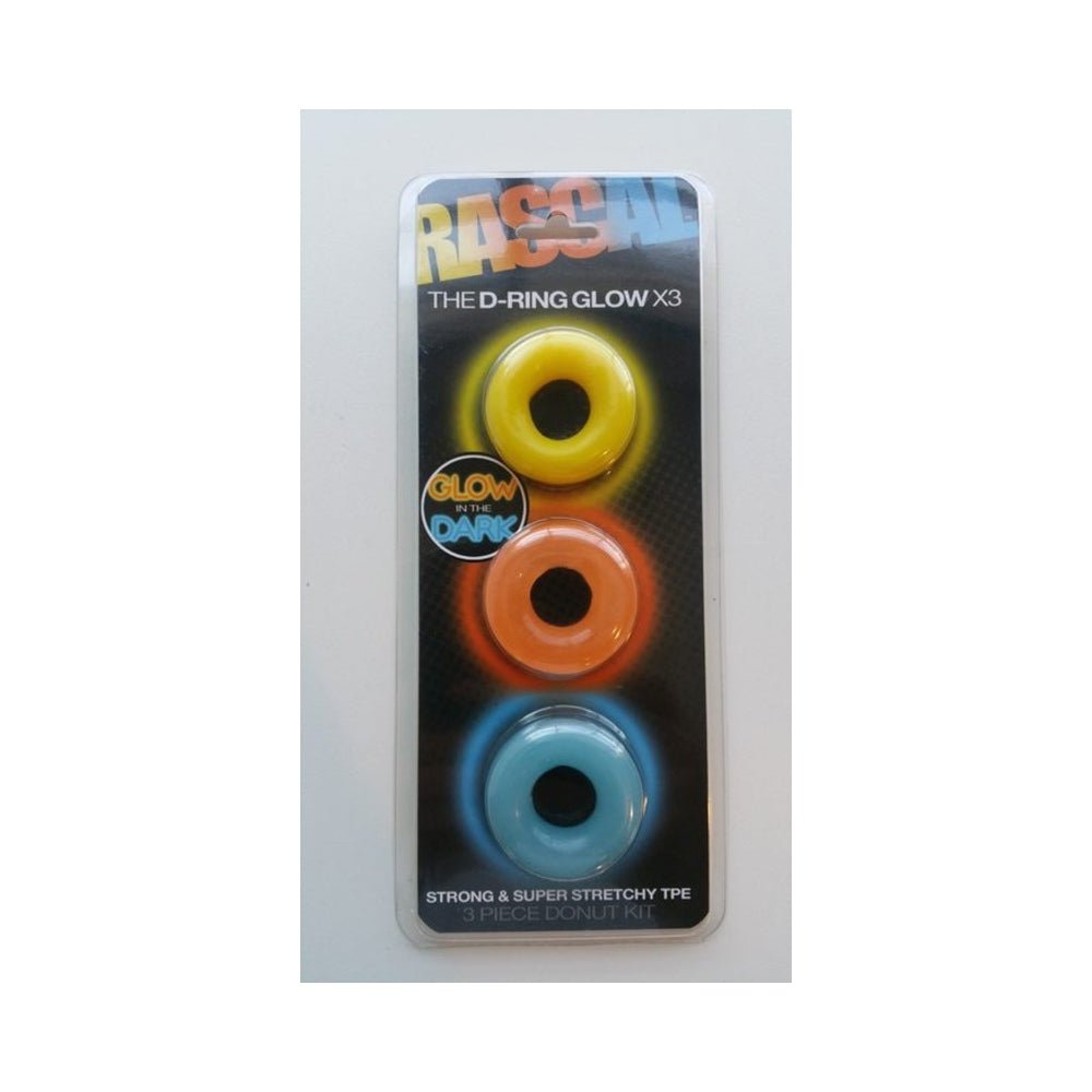 Rascal Toys The D-Ring Glow X3 3 Piece Donut Kit-Rascal-Sexual Toys®