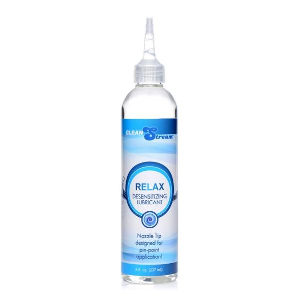 Relax Desensitizing Lubricant With Nozzle Tip 8oz.-Clean Stream-Sexual Toys®