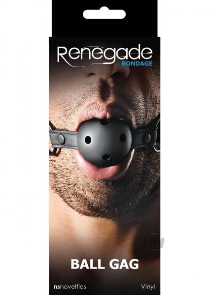 Renegade Bondage Ball Gag Black O/S-NS Novelties-Sexual Toys®
