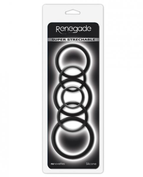 Renegade Build A Cage Rings Black Set Of 6-NS Novelties-Sexual Toys®