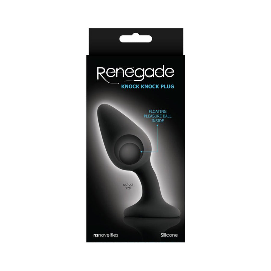 Renegade Knock Knock Anal Plug Black-NS Novelties-Sexual Toys®