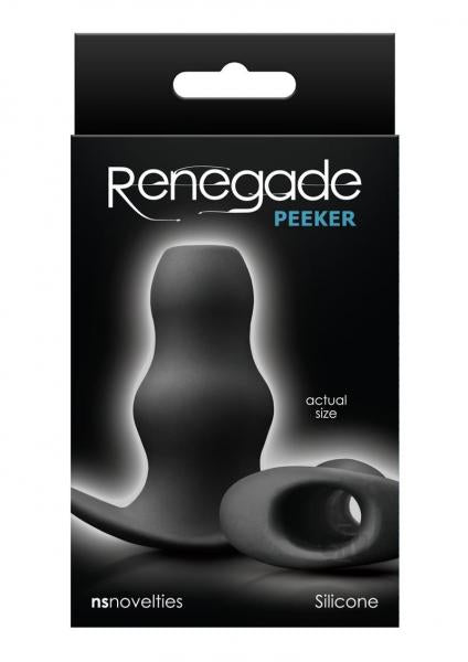 Renegade Peeker Small Black Hollow Butt Plug-NS Novelties-Sexual Toys®