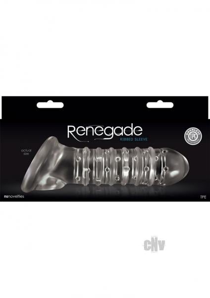 Renegade Ribbed Extension Clear Sleeve-NS Novelties-Sexual Toys®