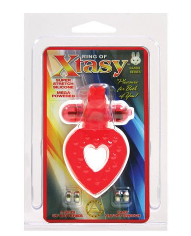RING OF XTASY RABBIT SERIES RED SILICONE-blank-Sexual Toys®