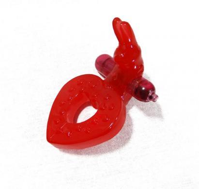 RING OF XTASY RABBIT SERIES RED SILICONE-blank-Sexual Toys®