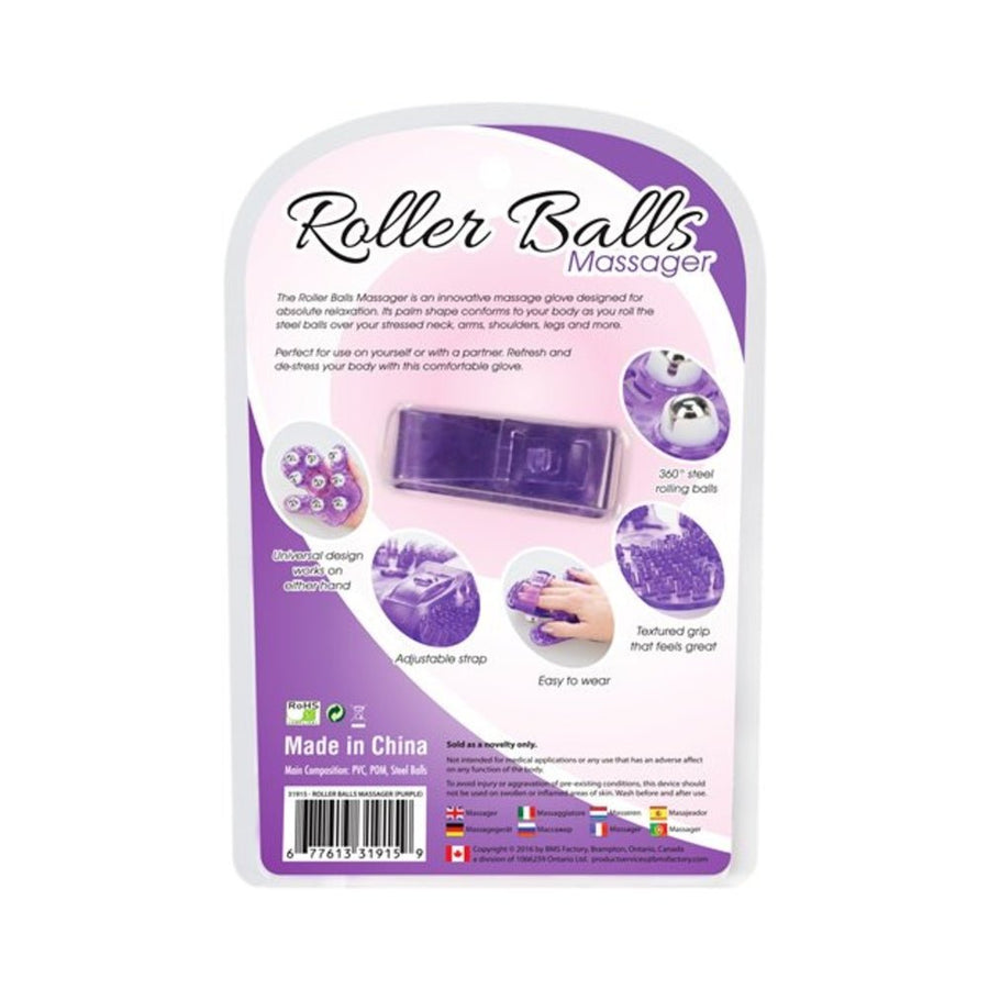 Roller Balls Massager Purple Massage Glove-blank-Sexual Toys®