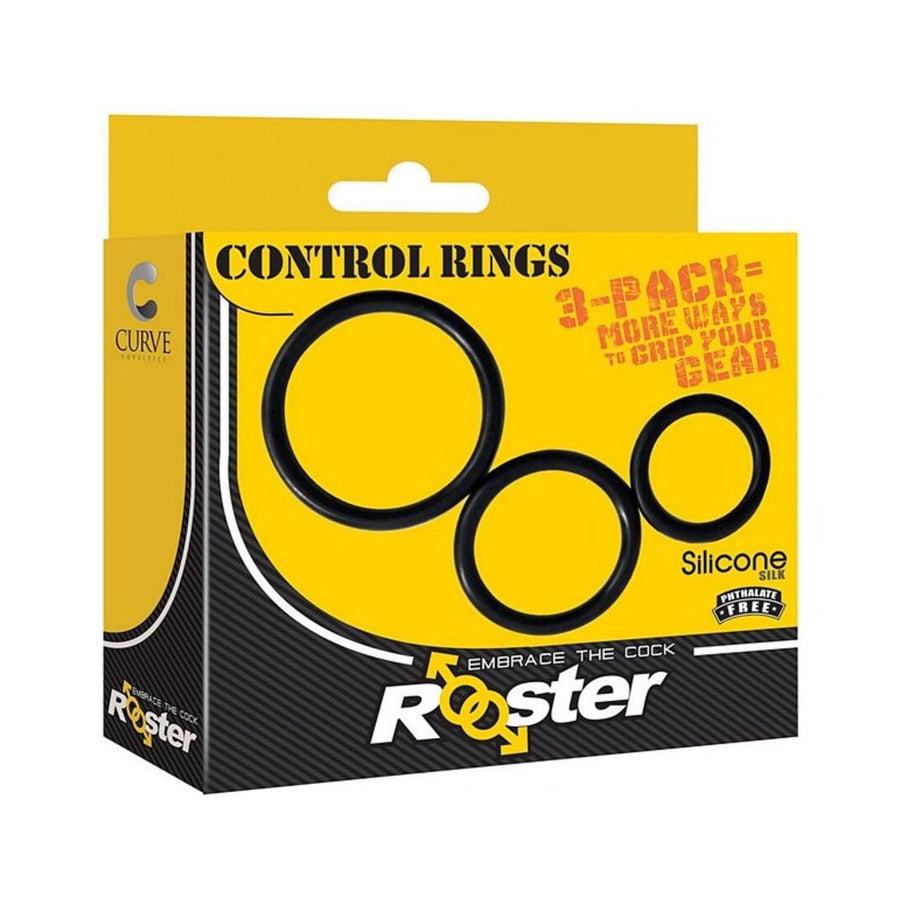 Rooster Control Rings Cock Ring Trio-blank-Sexual Toys®