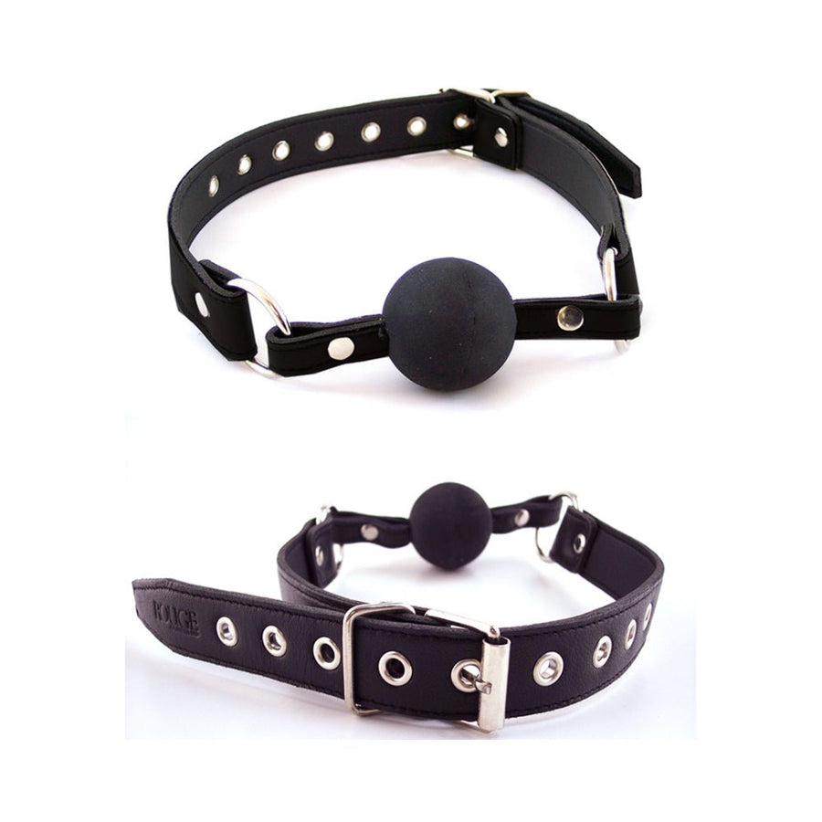 Rouge Ball Gag Black-Rouge Garments-Sexual Toys®