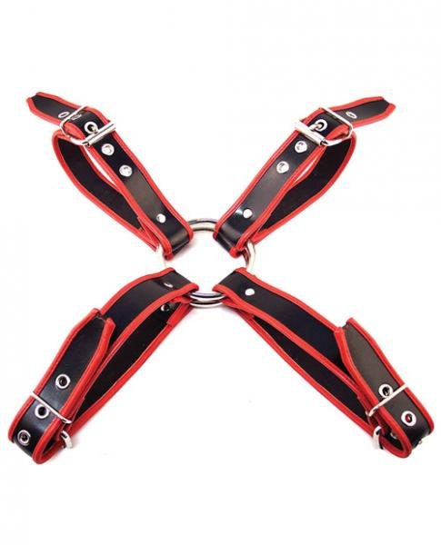 Rouge Chest Harness Large Black Red-Rouge-Sexual Toys®