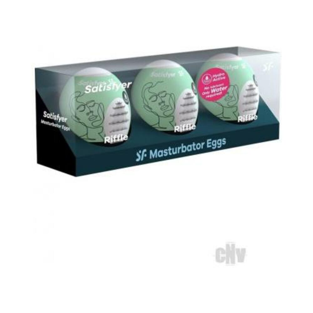 Satisfyer Masturbator Egg 3er Set Riffle-blank-Sexual Toys®