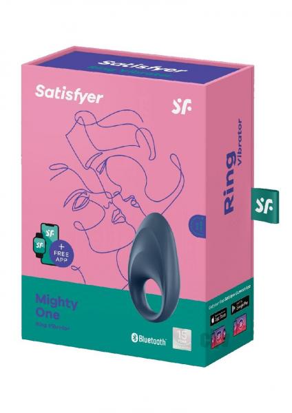 Satisfyer Mighty One Ring W/app - Blue-Satisfyer-Sexual Toys®