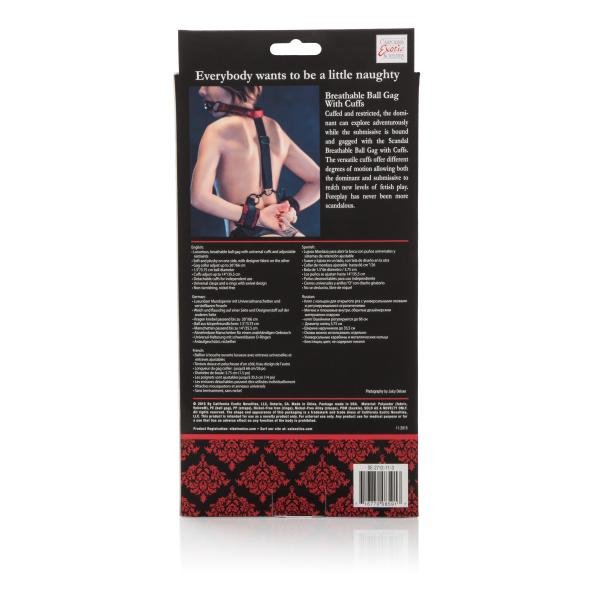 Scandal Breathable Ball Gag with Cuffs-Scandal-Sexual Toys®