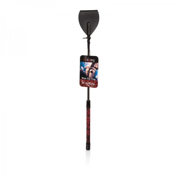 Scandal Wide Tip Crop Black 17.75 inches-Scandal-Sexual Toys®