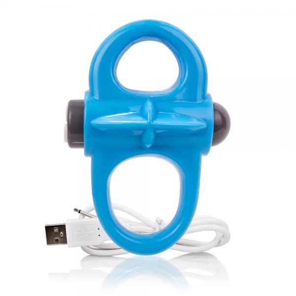 Screaming O Charged Yoga Vibrating Ring Blue-Screaming O Charged-Sexual Toys®