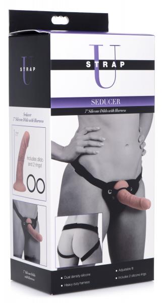 Seducer 7 Inch Silicone Dildo With Harness-Strap U-Sexual Toys®