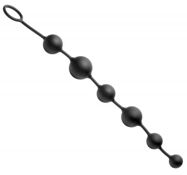 Serpent 6 Silicone Beads Of Pleasure Black-Master Series-Sexual Toys®