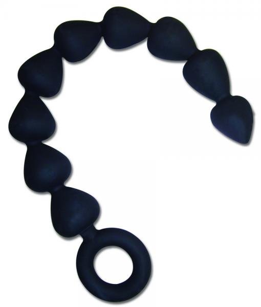 Sex &amp; Mischief silicone anal beads - black-Sportsheets-Sexual Toys®