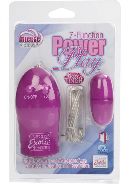 7 Function Power Play Satin Finish Bullet Waterproof 2.25 Inch Pink-blank-Sexual Toys®