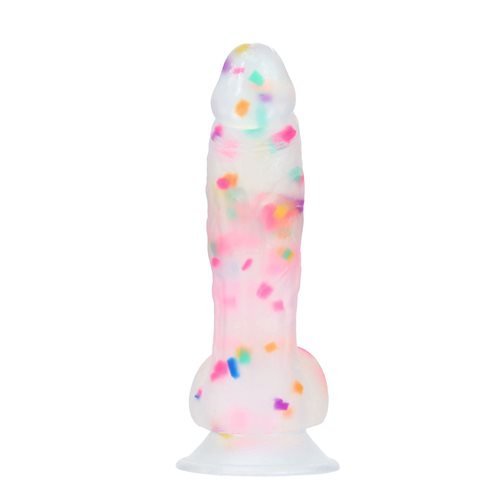 Addiction Party Marty Confetti Vibrating Silicone Realistic Dildo 7.5 in-blank-Sexual Toys®