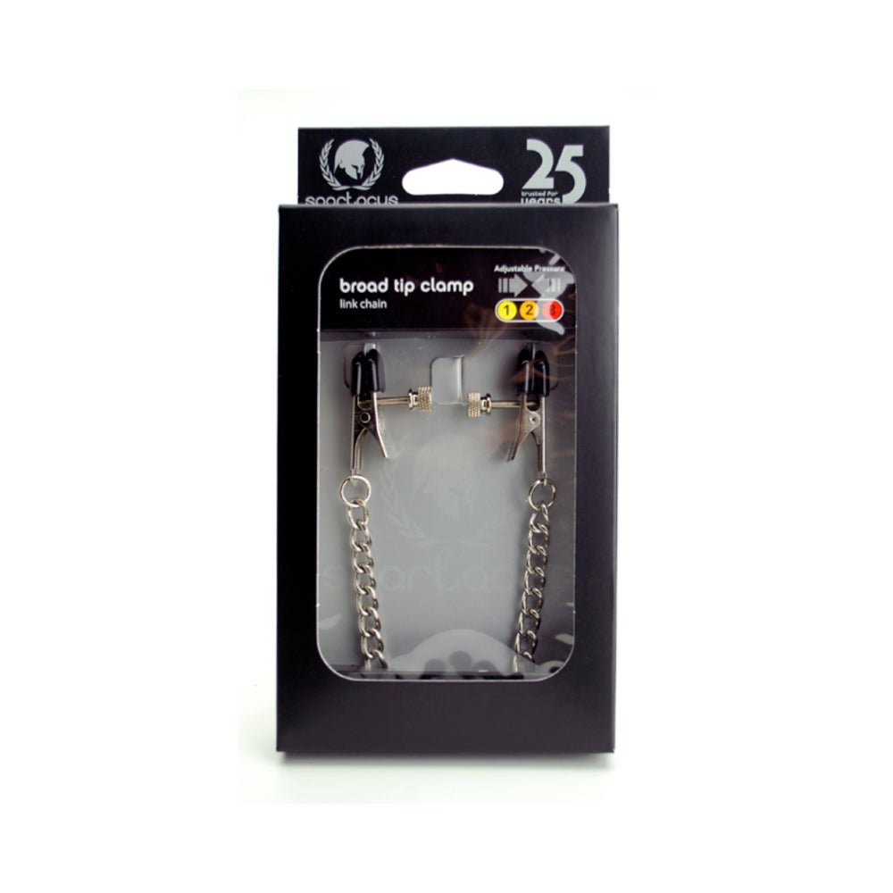 Adjustable Nipple Clams With Curbed Chain-blank-Sexual Toys®