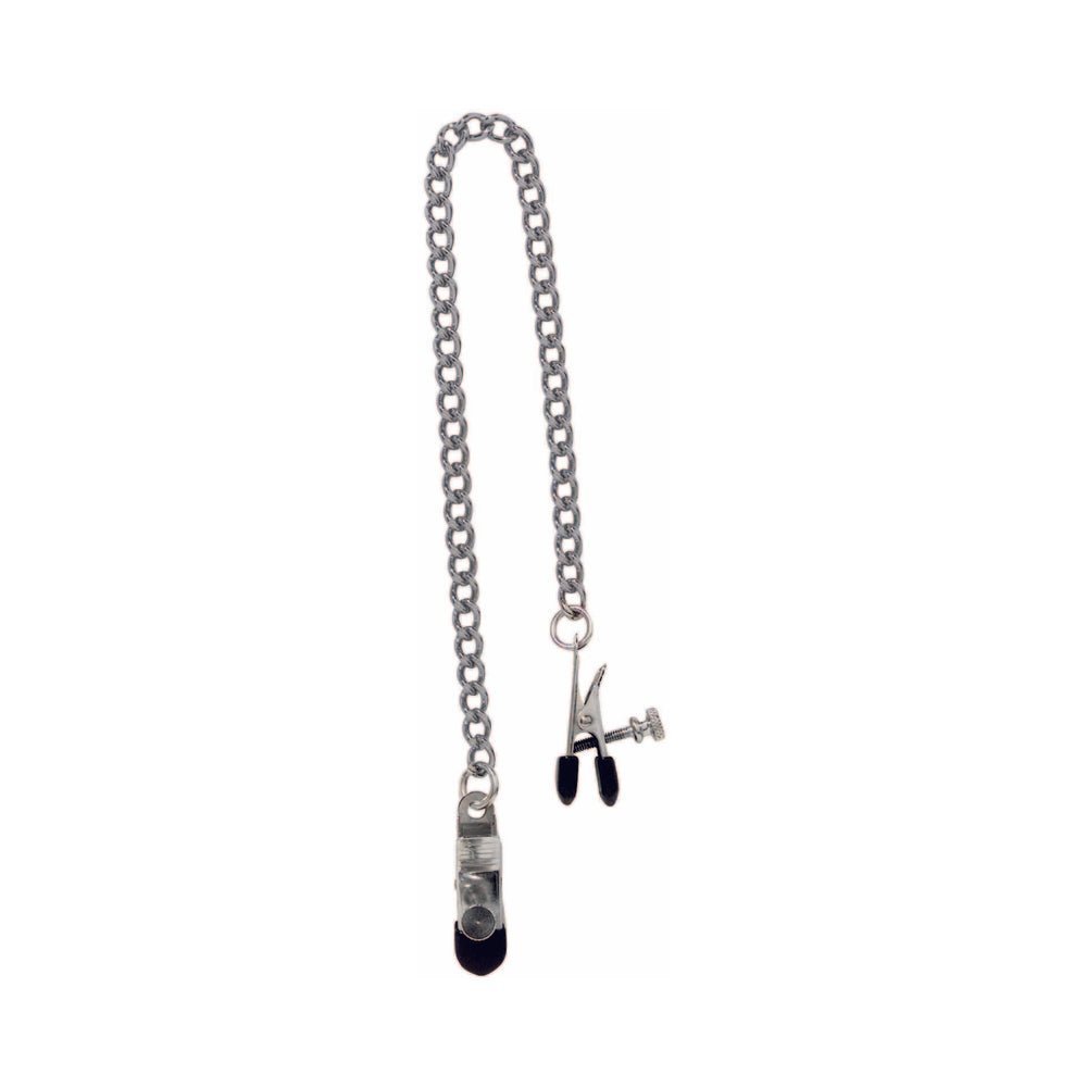 Adjustable Nipple Clams With Curbed Chain-blank-Sexual Toys®
