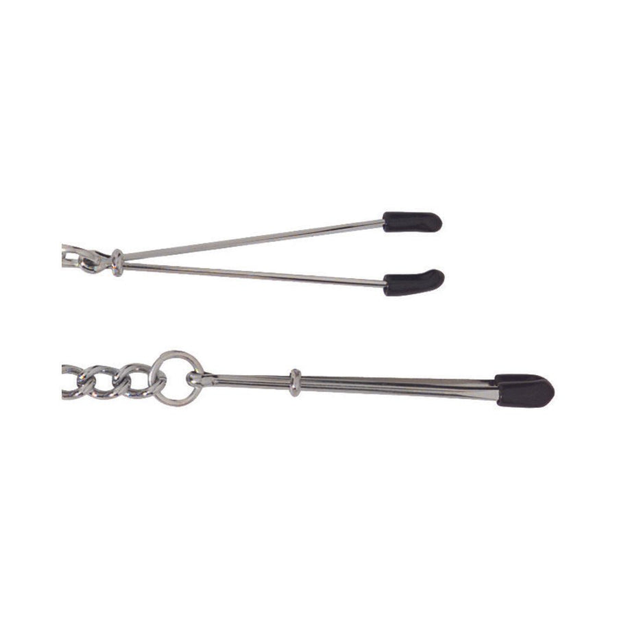 Adjustable Tweezer Clamps With Link Chain-blank-Sexual Toys®