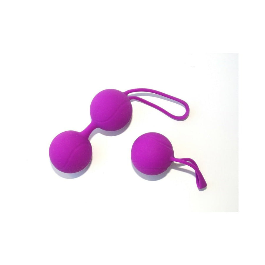 Shibari Pleasure Balls Set Of Two 1 Double Ball 1 Single Ball Purple-blank-Sexual Toys®