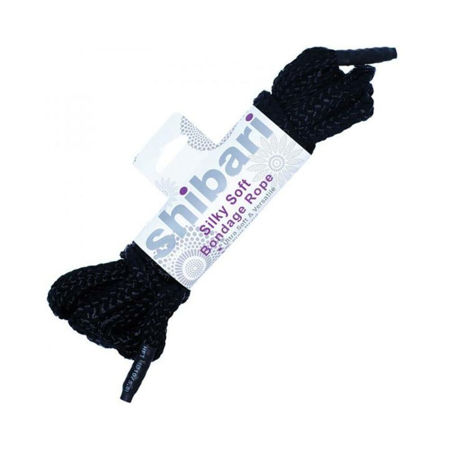 Shibari Silky Soft Bondage Rope 5 Meters - Black-blank-Sexual Toys®