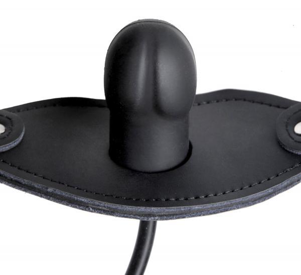 Silencer Inflatable Locking Silicone Penis Gag Black-Master Series-Sexual Toys®