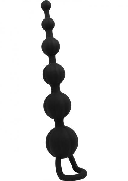 Silicone Butt Beads Black-Adam &amp; Eve Toys-Sexual Toys®