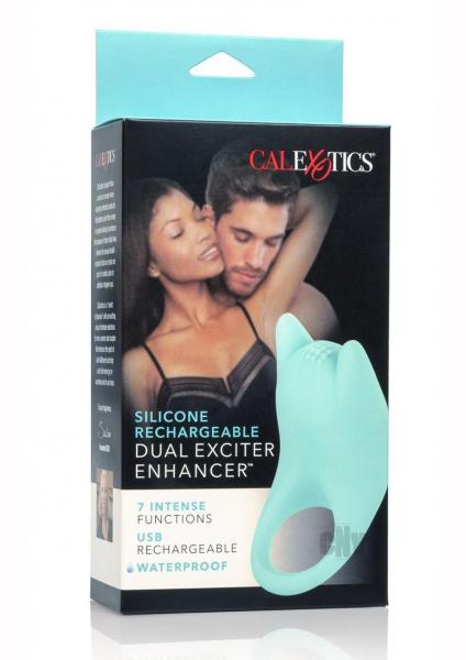 Silicone Rechargeable Dual Exciter Enhancer Ring-Cal Exotics-Sexual Toys®