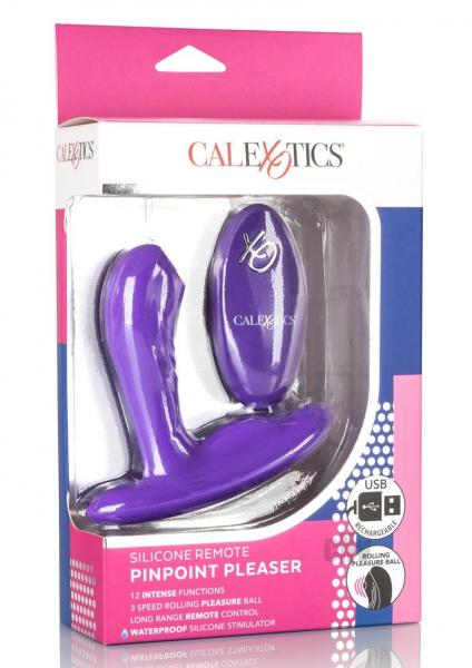 Silicone Remote Pinpoint Pleaser Purple Plug-Cal Exotics-Sexual Toys®