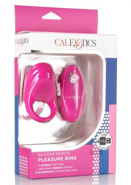 Silicone Remote Rechargeable Pleasure Ring Pink-Cal Exotics-Sexual Toys®