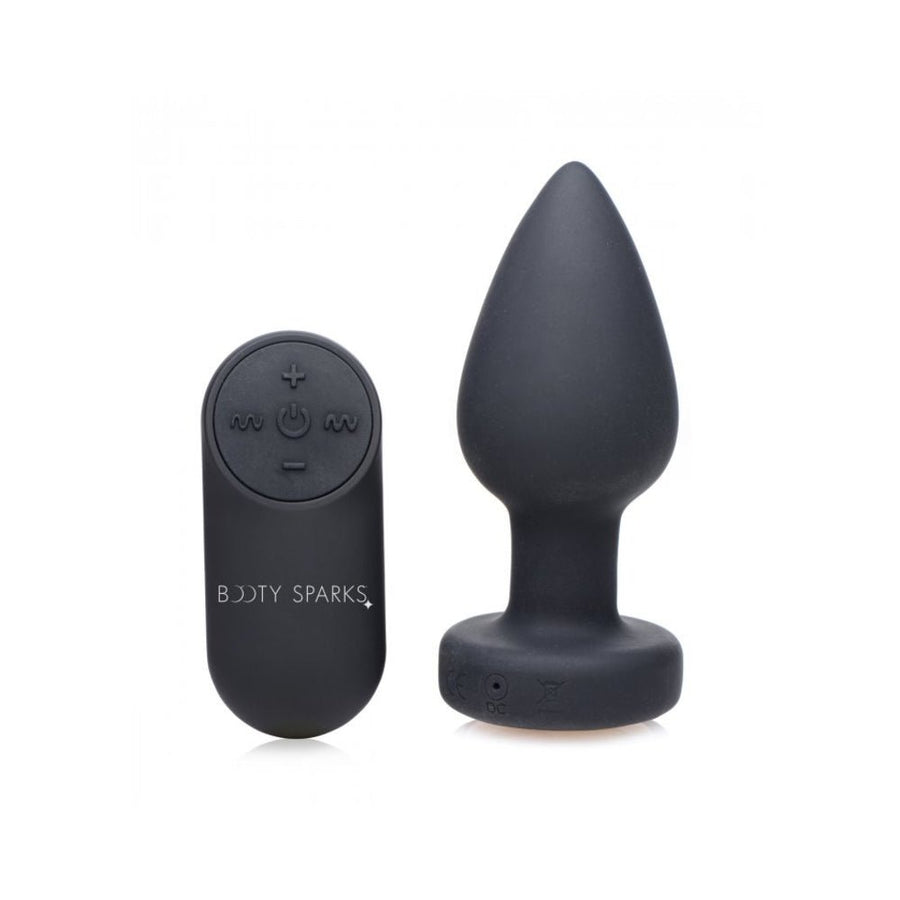 Silicone Vibrating Led Plug - Medium-blank-Sexual Toys®