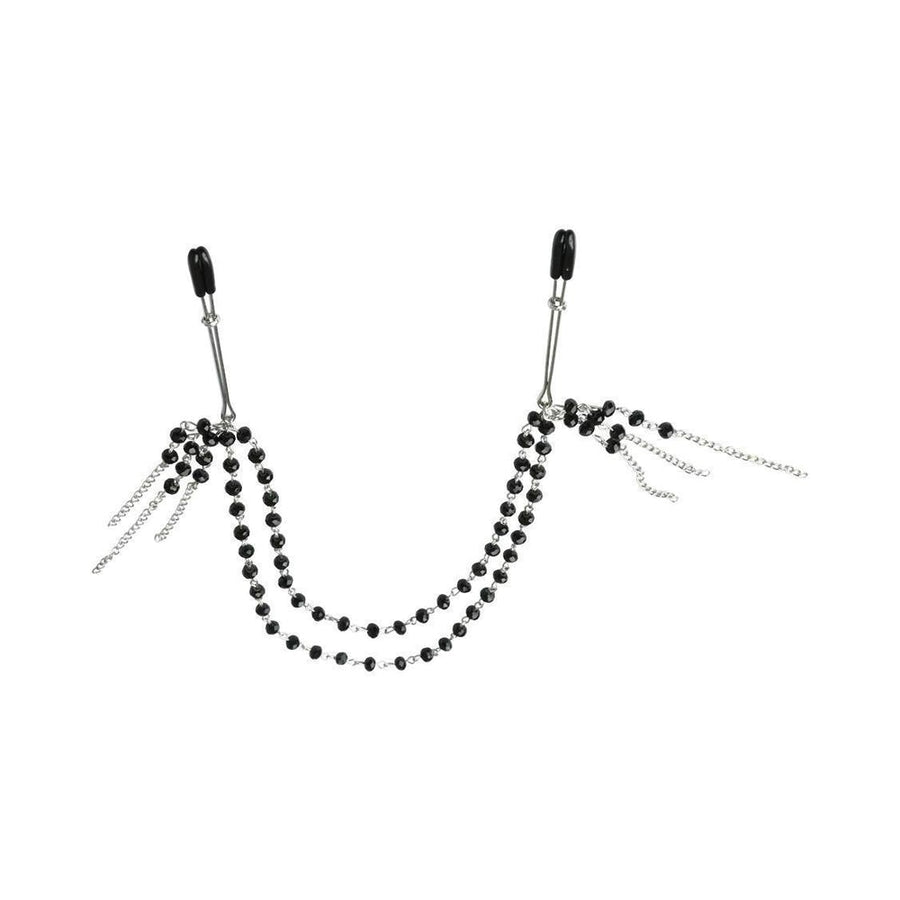 Sincerely, SS Black Jeweled Nipple Clips-Sportsheets-Sexual Toys®
