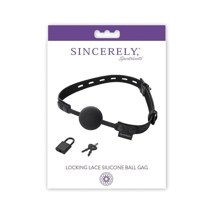 Sincerely, Ss Locking Lace Silicone Ball Gag-blank-Sexual Toys®