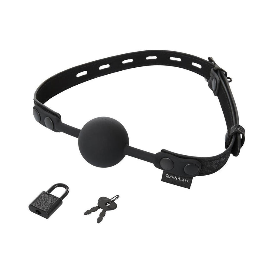Sincerely, Ss Locking Lace Silicone Ball Gag-blank-Sexual Toys®