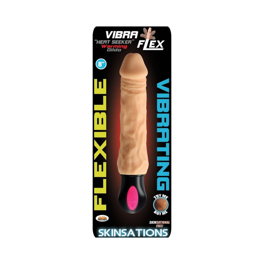 Skinsations Vibra-flex Heat Seeker Flexible/warming Dildo 12 Function-blank-Sexual Toys®