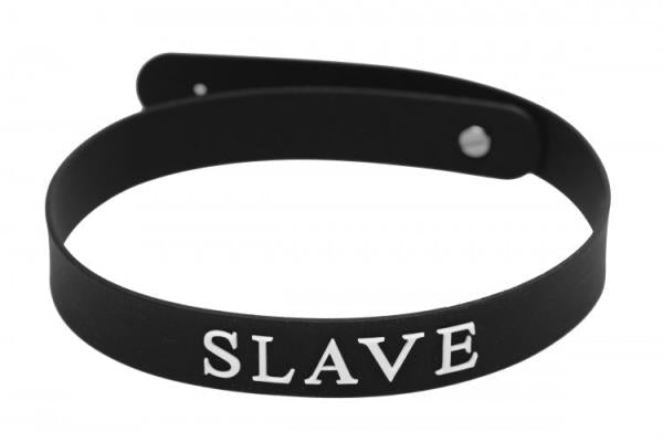 Slave Silicone Collar Black-Master Series-Sexual Toys®