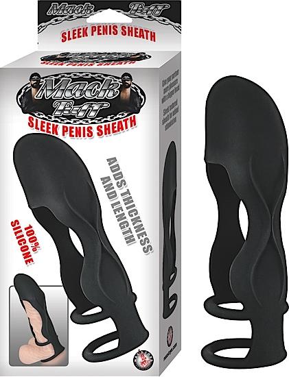 Sleek Silicone Penis Sheath - Black-Nasstoys-Sexual Toys®