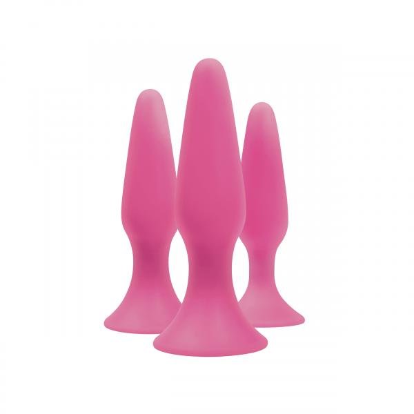 Sliders 3 Piece Trainer Kit Plugs Pink-Sliders-Sexual Toys®