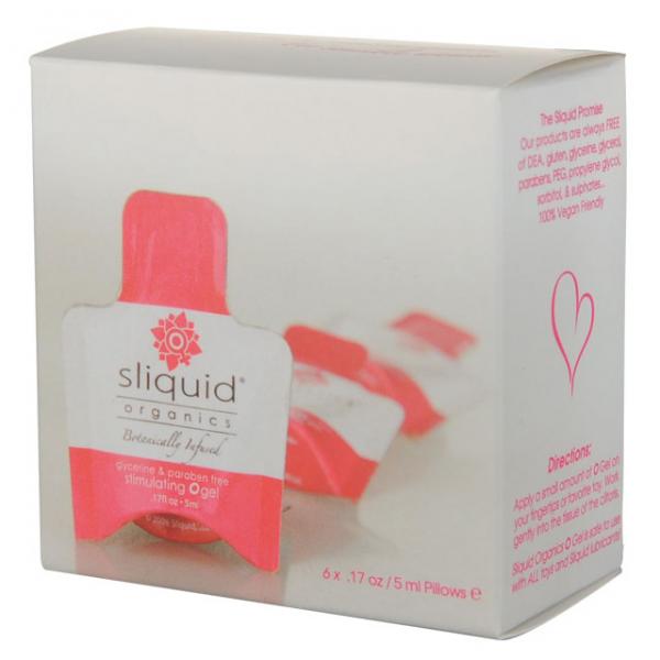 Sliquid Organics Stimulating O Gel Lube Cube 12 .17oz Packs-Sliquid Organics-Sexual Toys®