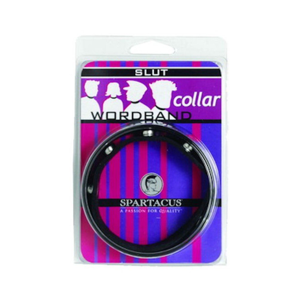 Small Leather Collar (slut)-blank-Sexual Toys®