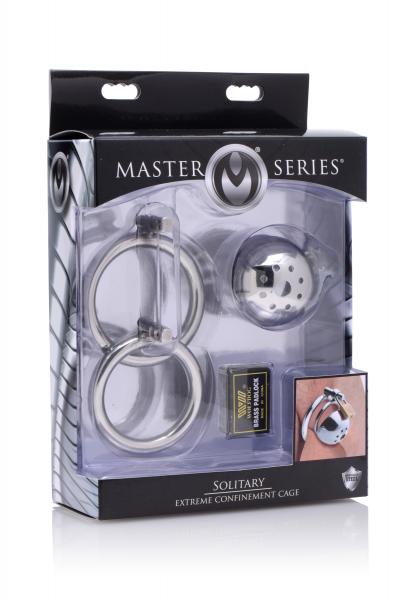 Solitary Extreme Confinement Cage Steel Silver-Master Series-Sexual Toys®